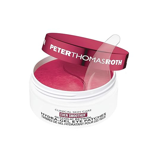 Peter Thomas Roth | Even Smoother™ Glycolic Retinol Hydra-Gel Eye Patches, Under-Eye Patches Wi... | Amazon (US)