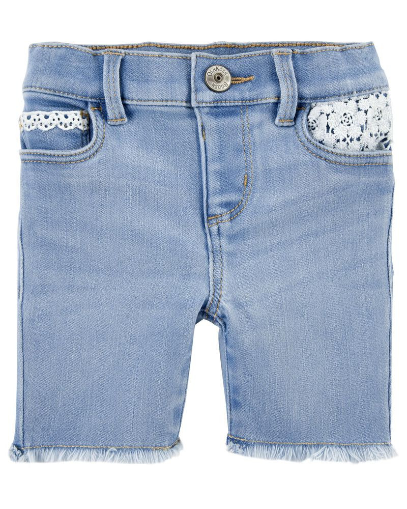 Eyelet Trim Stretch Denim Shorts | Carter's