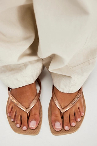Havaianas Slim Square Flip Flops | Free People (Global - UK&FR Excluded)