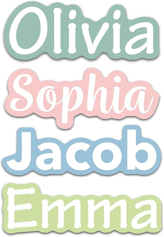 Custom Name Stickers for Water Bottles - Personalized Waterproof Vinyl Name Labels for Cups, Tumb... | Amazon (US)