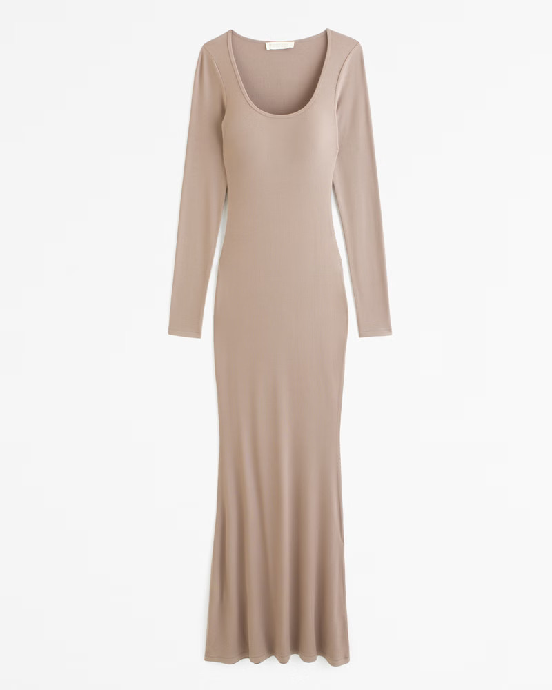 Lounge Long-Sleeve Maxi Dress | Abercrombie & Fitch (US)