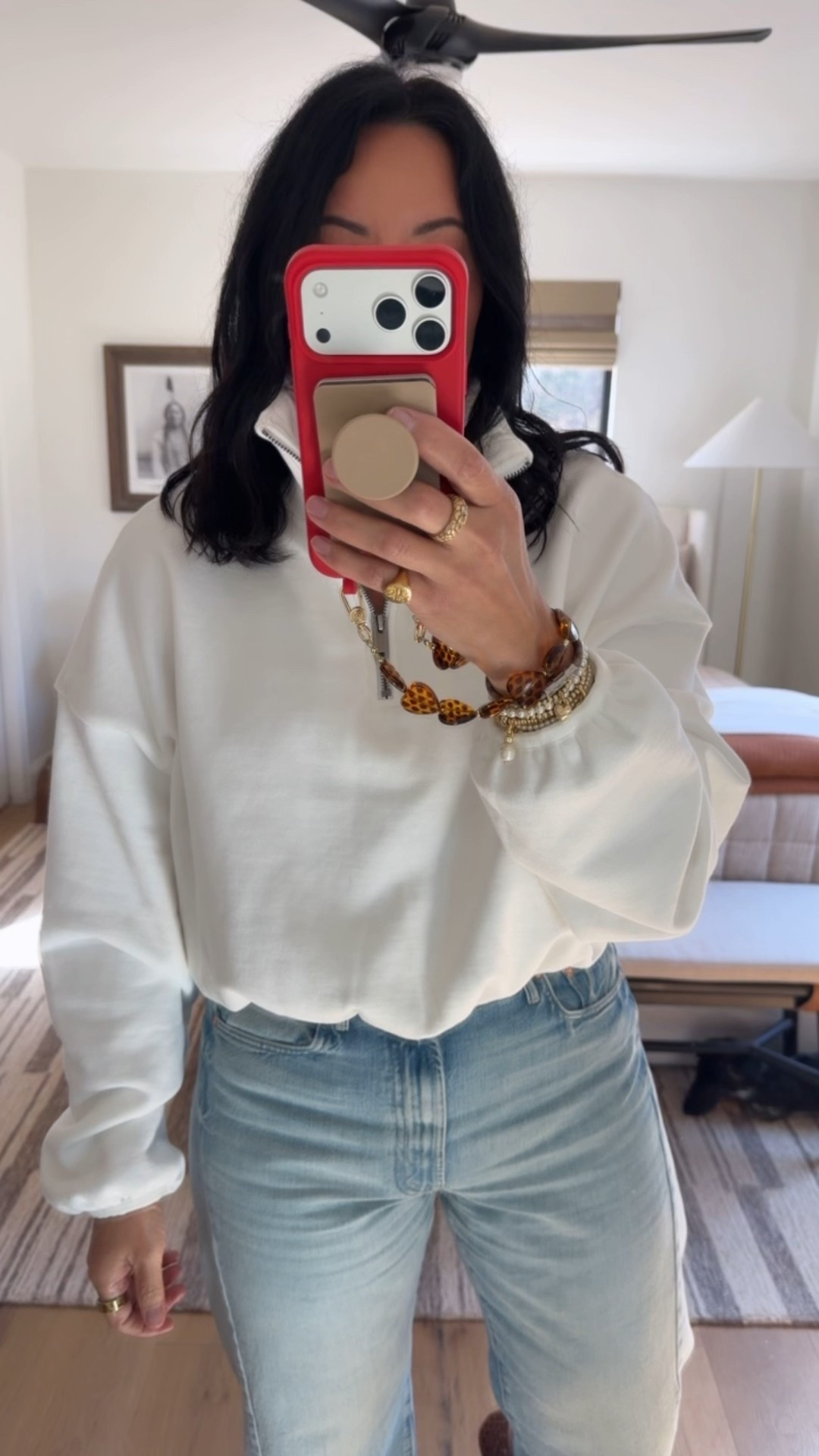 Top size medium, jeans size 30 (I’m a size 8/10), shoes run big (I’m a 9.5/10 and did a 9 in these). 

#LTKOver40 #LTKootd