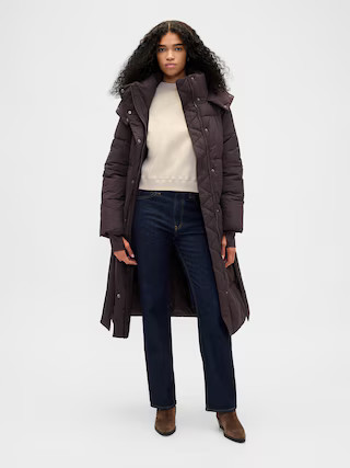 Belted Long Puffer Coat | Gap (US)