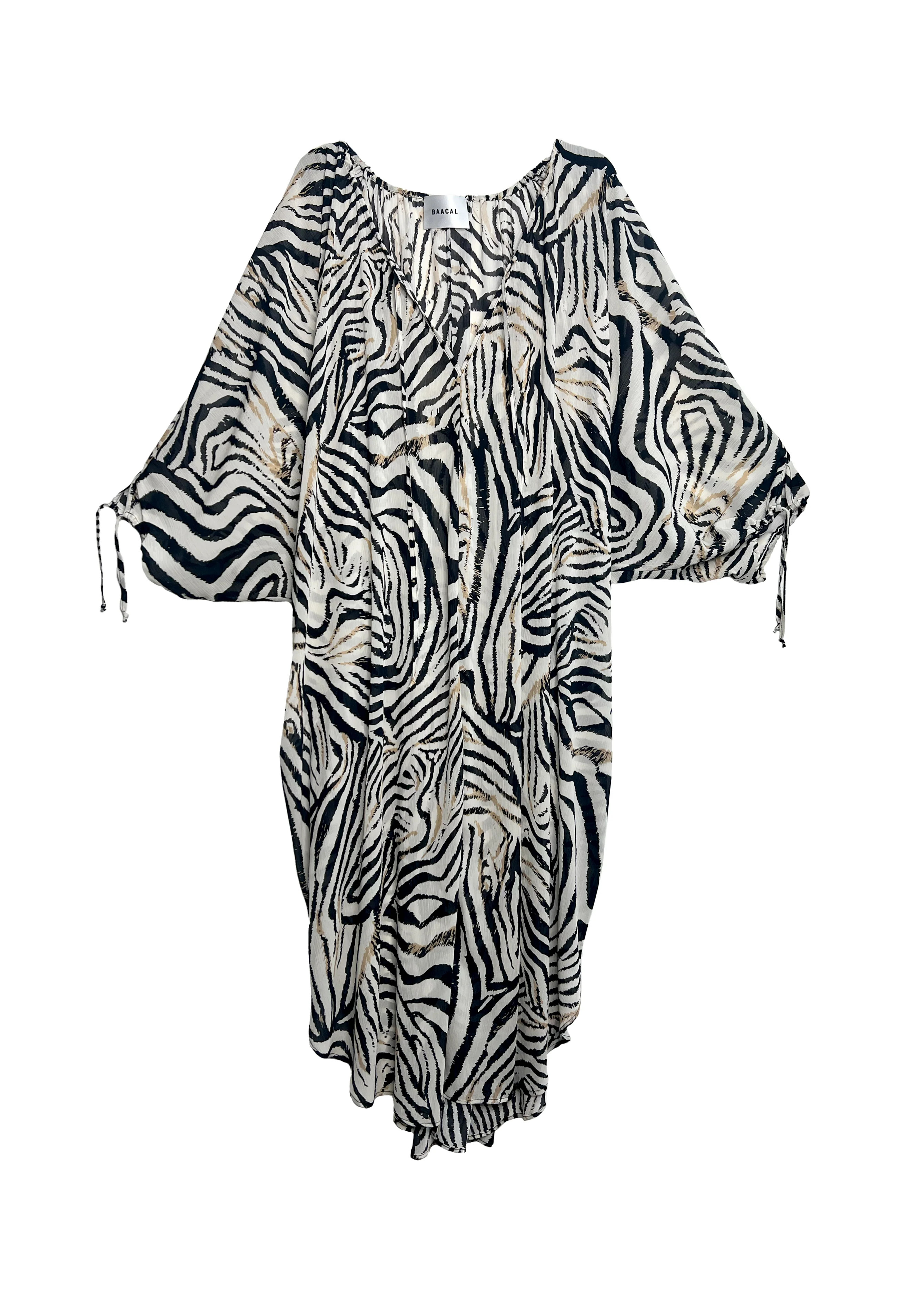 Maxine Kaftan- Multi Neutral Zebra | BAACAL Limited, LLC