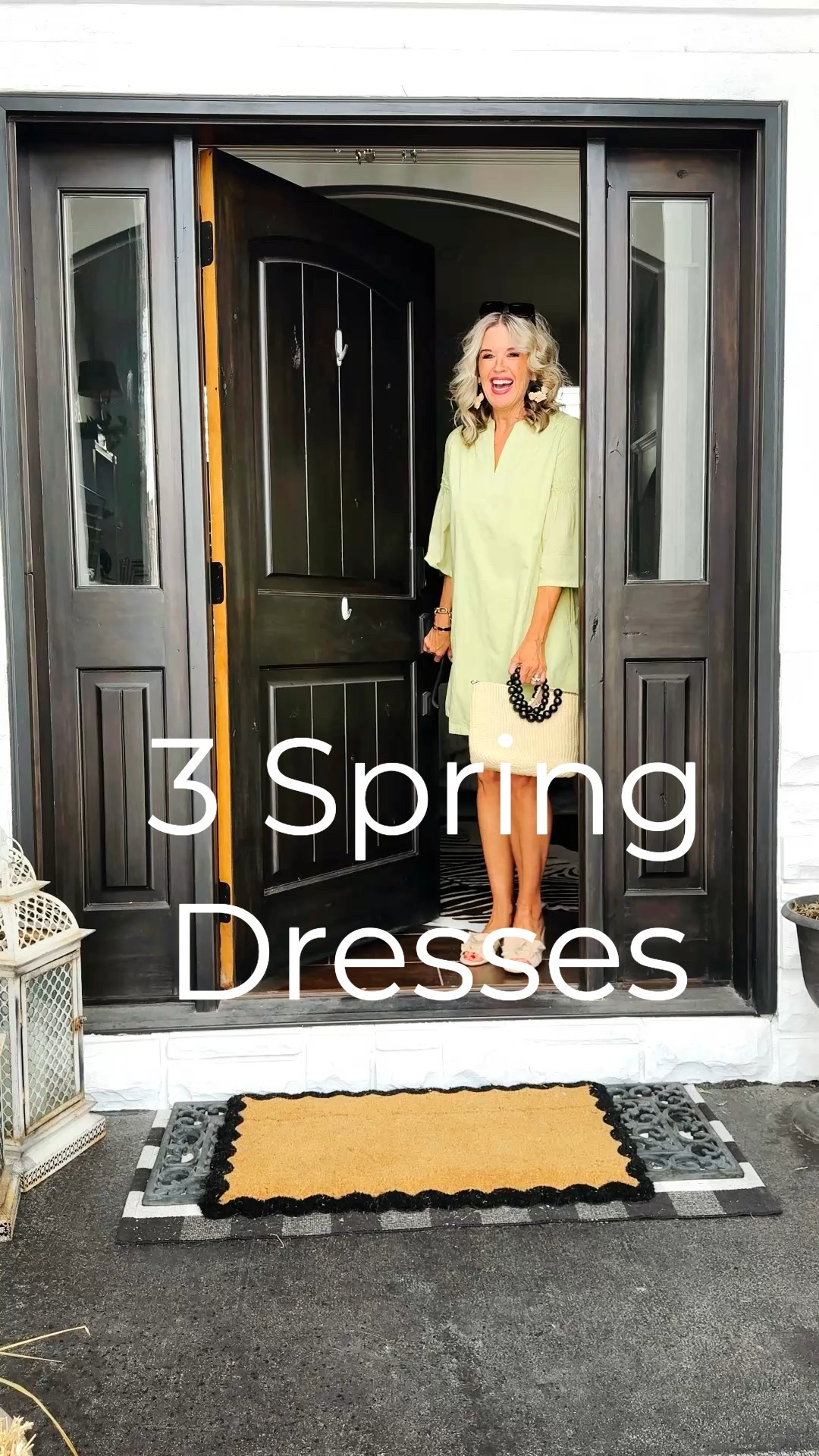 —3 Spring Dresses—

You’ll wear all season from social events, office meetings, church, bridal & baby showers and even style for vacation ✔️

Dress 1
Butter lemon bell sleeve detailed v neck shift dress, fully lined and so cute on. Tts I am in Chicos 0

Beaded handle straw bag
Ruffled sandals 

Dress 2
Royal Blue multi slit front button up dress with belt, tts in a Chicos 0

Styled with white scrappy sandals with clear acrylic  block heal.

Caroline hill quilted bag with gold chain 

Chicos scarf- I made a Neck scarf , could use on bag 

Bold gold Jewlery 
Star burst earring and ring
Large stretch bracelet 

Dress 3

Dress is fully lined, has pockets, hits above knee and fits true to size (I am 5’91:2 ) wearing a Chico size 0 (4)

This orchid dress is perfect for travel, brunch, sightseeing, shopping or dress up for dinner.

Paired with ruffle raffia block heel slides, and raffia bag with tassel. (Bag was last years) 
Cute gold & brushed gold puff hoops. 

☀️Loving tan self tanner on sale in dark instant tanning mouse with a mitt 

#LTKWatchNow #LTKOver40 #LTKStyleTip