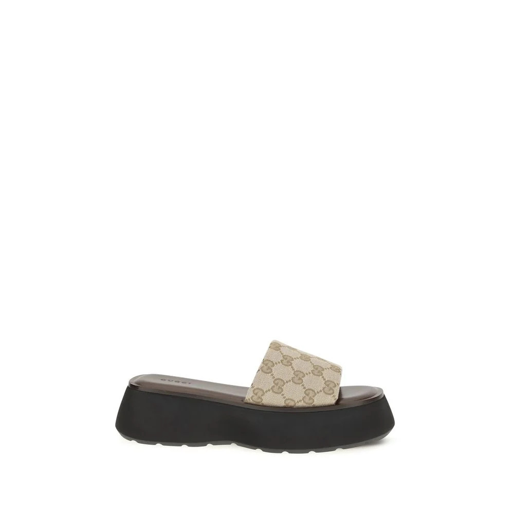Gucci GG Platform Sandal — Beige - EU38/US8 | Gucci (US)