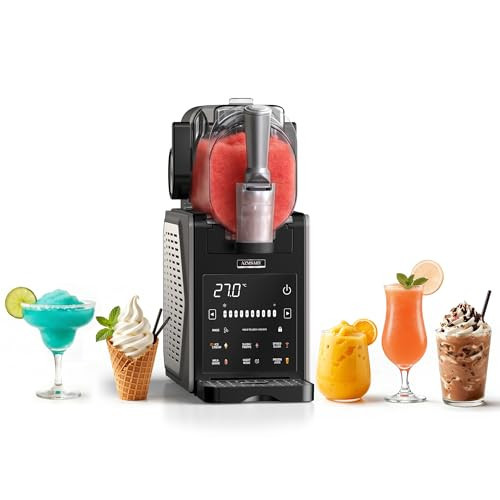Slushie Machine for Home, 85oz Larger Ice Cream Maker with LED Display, 6 Preset Programs | Auto-Clean, Frozen Drink Machine for Margaritas, Frappes, Milkshakes & Smoothies, No Ice Needed | Amazon (US)