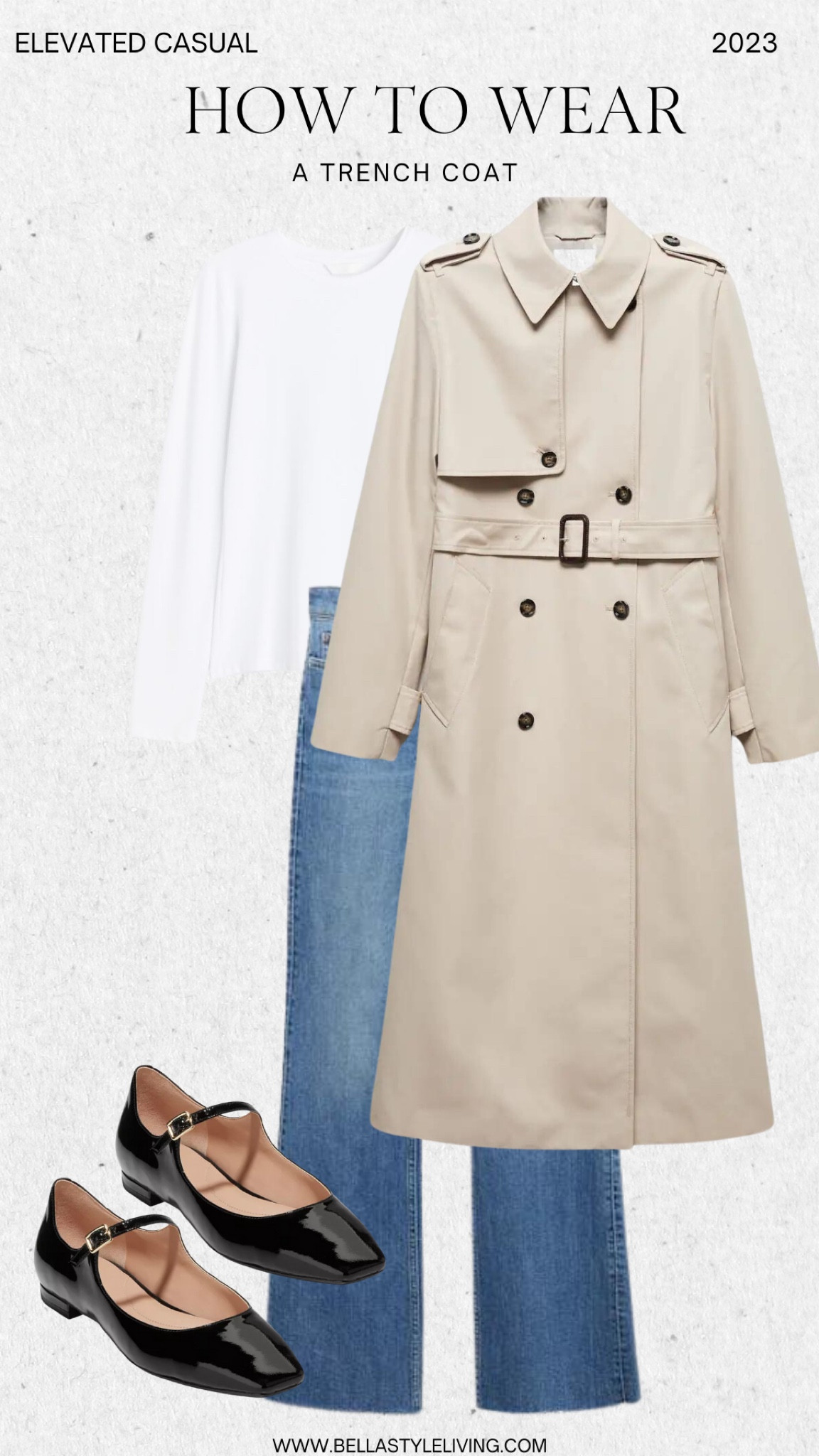 How to style a trench coat | Mary janes | jeans | white tee 

#LTKSale #LTKstyletip #LTKfindsunder100