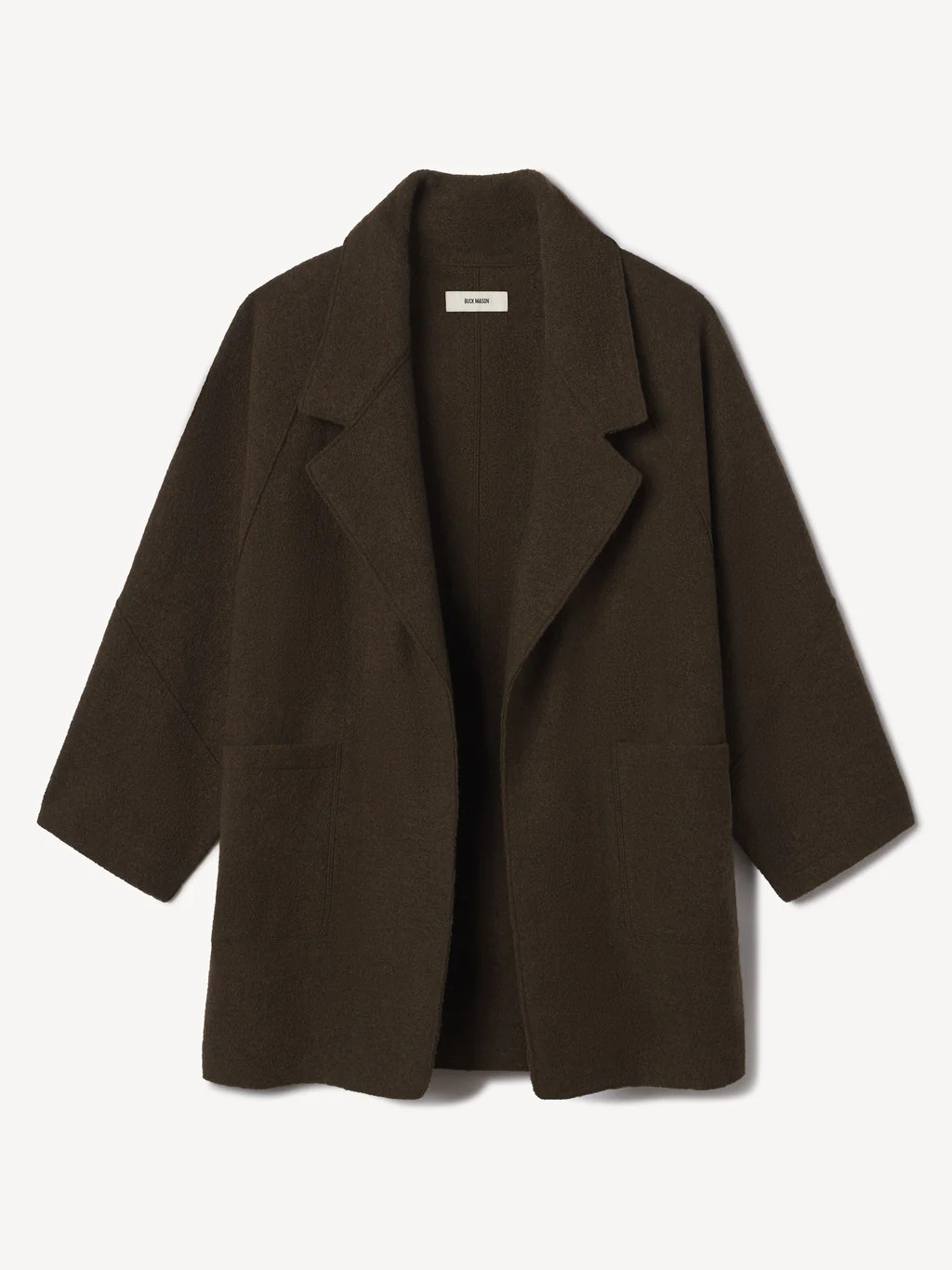 Marled River Rock Felted Wool Blanket Coat - Buck Mason- Modern American Classics | Buck Mason