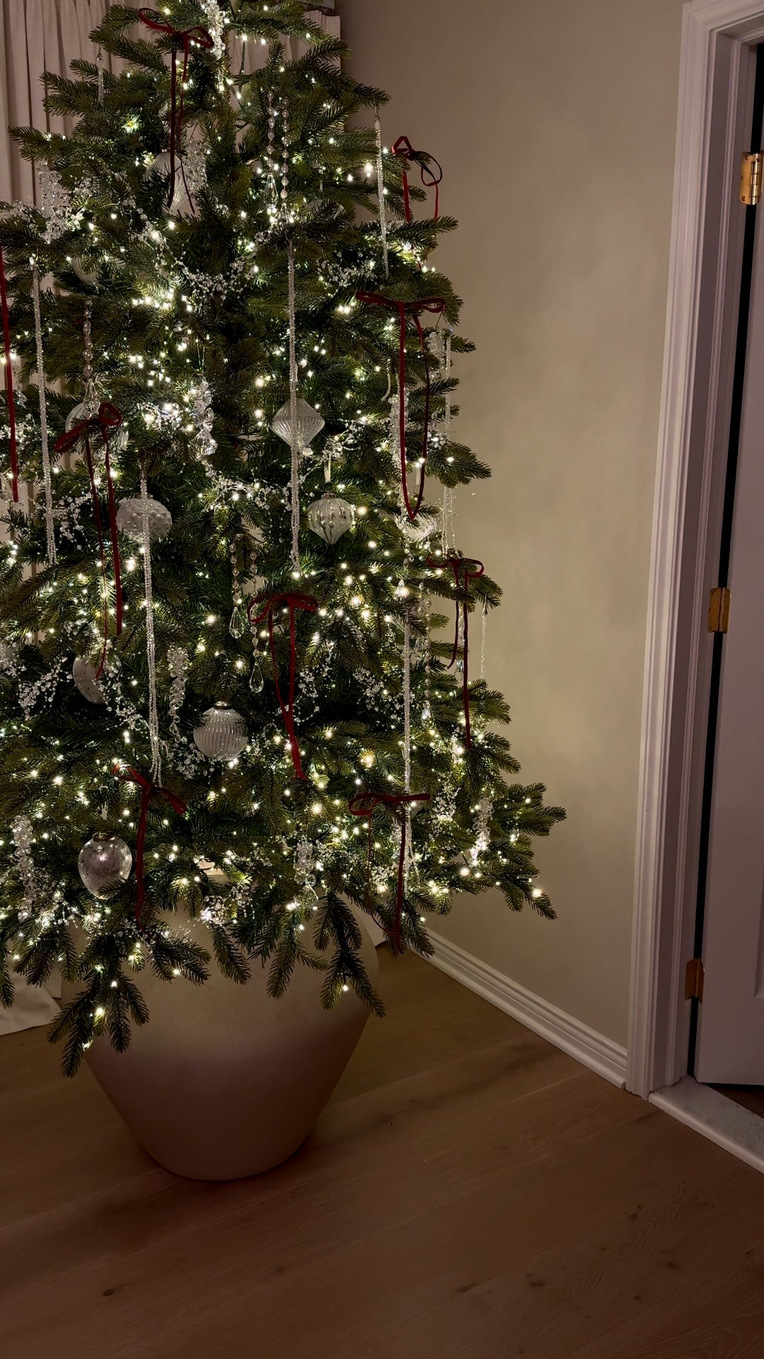 I found the perfect ribbon to add those dreamy bows to your tree. Available in this beautiful burgundy and other colors  

#LTKHoliday #LTKSeasonal #LTKCyberWeek