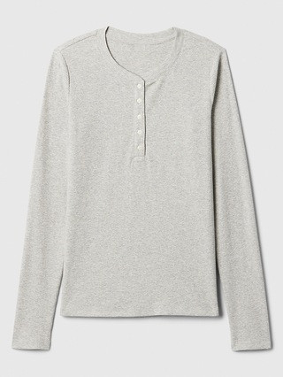 Ribbed Henley T-Shirt | Gap Factory