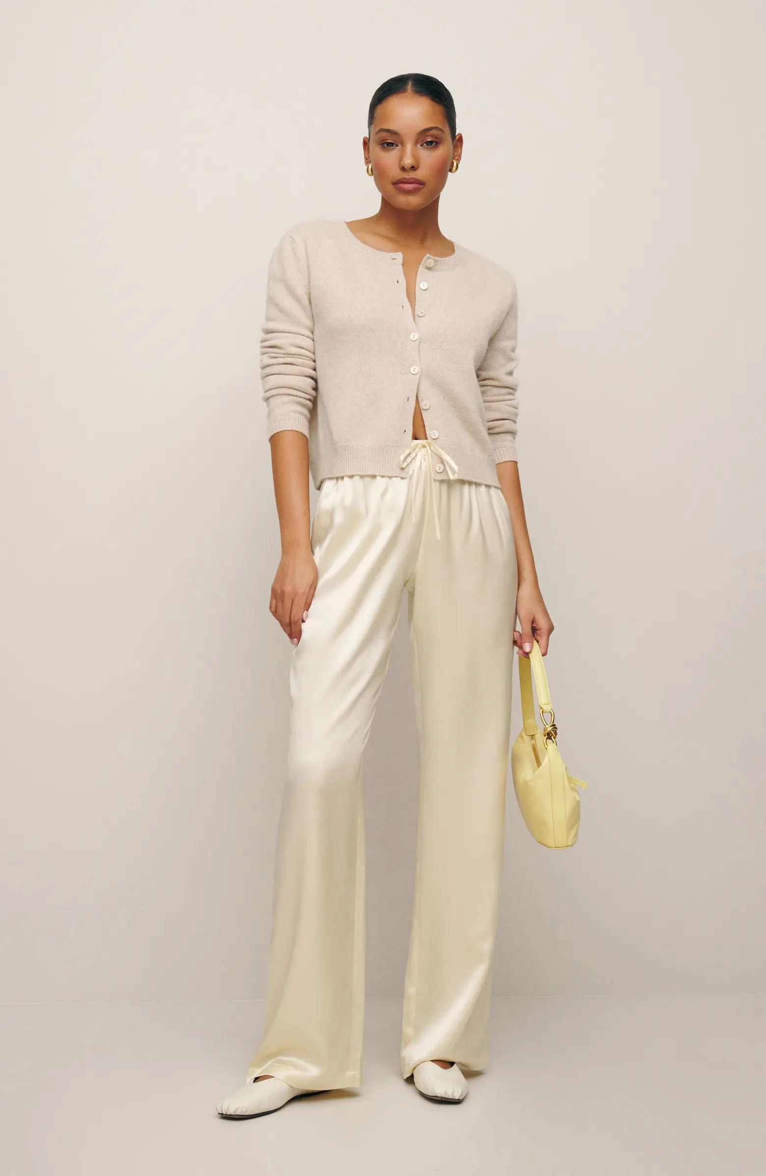 Reformation Olina Silk Drawstring Pants | Nordstrom | Nordstrom