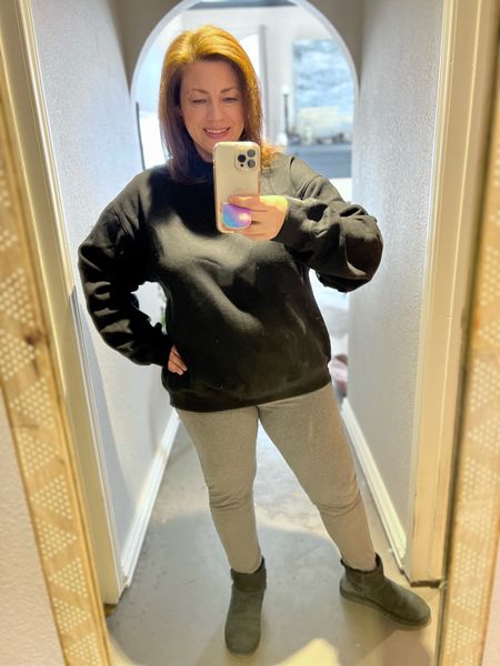 Love this oversized sweatshirt and these pants are like a legging/pajama pant and they come in a four pack.  Wearing these around the house everyday now.

#LTKcurves #LTKunder50 #LTKFind