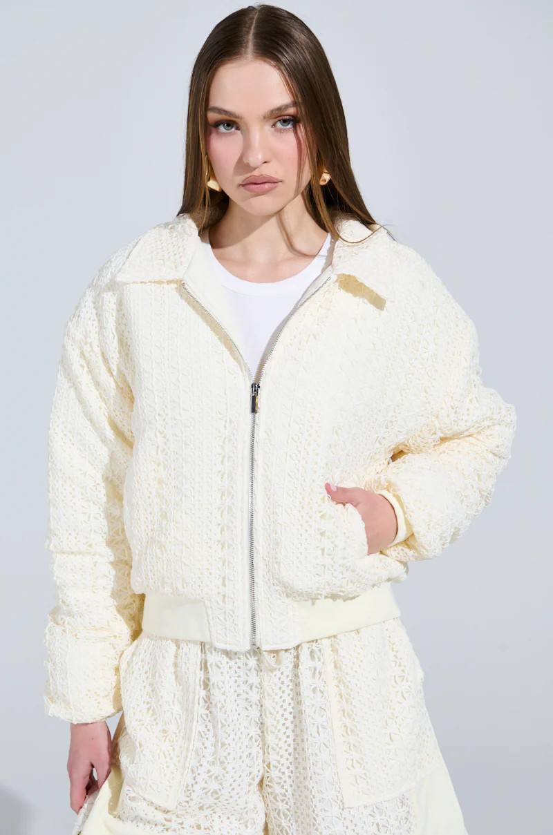 BROOKLYN CROCHET BOMBER | AKIRA
