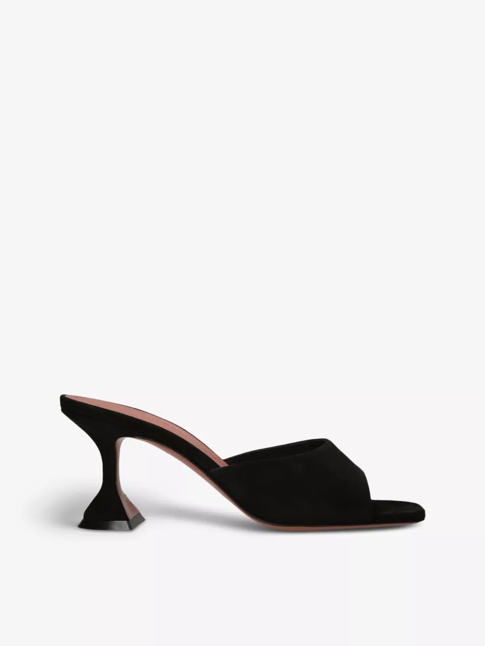 Lupita leather heeled mules | Selfridges