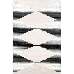 Poly and Bark Mekko 8'x10' Area Rug, 8' x 10', Mist White | Amazon (US)