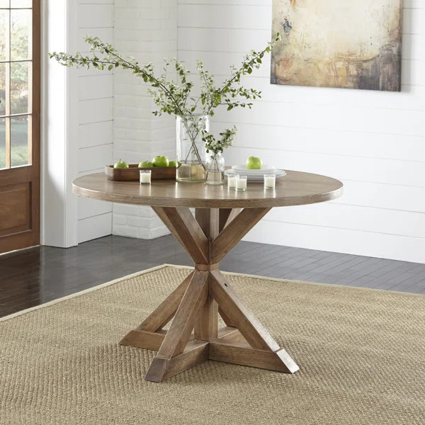 Vanwormer 47.8'' Pedestal Dining Table | Wayfair North America