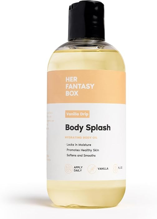 Her Fantasy Box | Body Splash Vanilla Drip Fragrance Oil – Warm Vanilla Sugar Scent with Creamy... | Amazon (US)