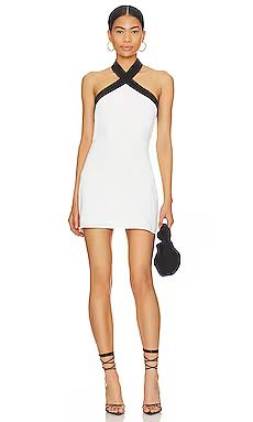 superdown Brielle Cross Front Dress in White Multi from Revolve.com | Revolve Clothing (Global)