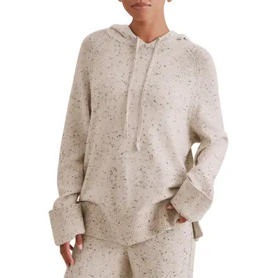 Splendid Haven Tweedy Hoodie in Pale Oak Beige Heather at Nordstrom, Size Medium | Nordstrom