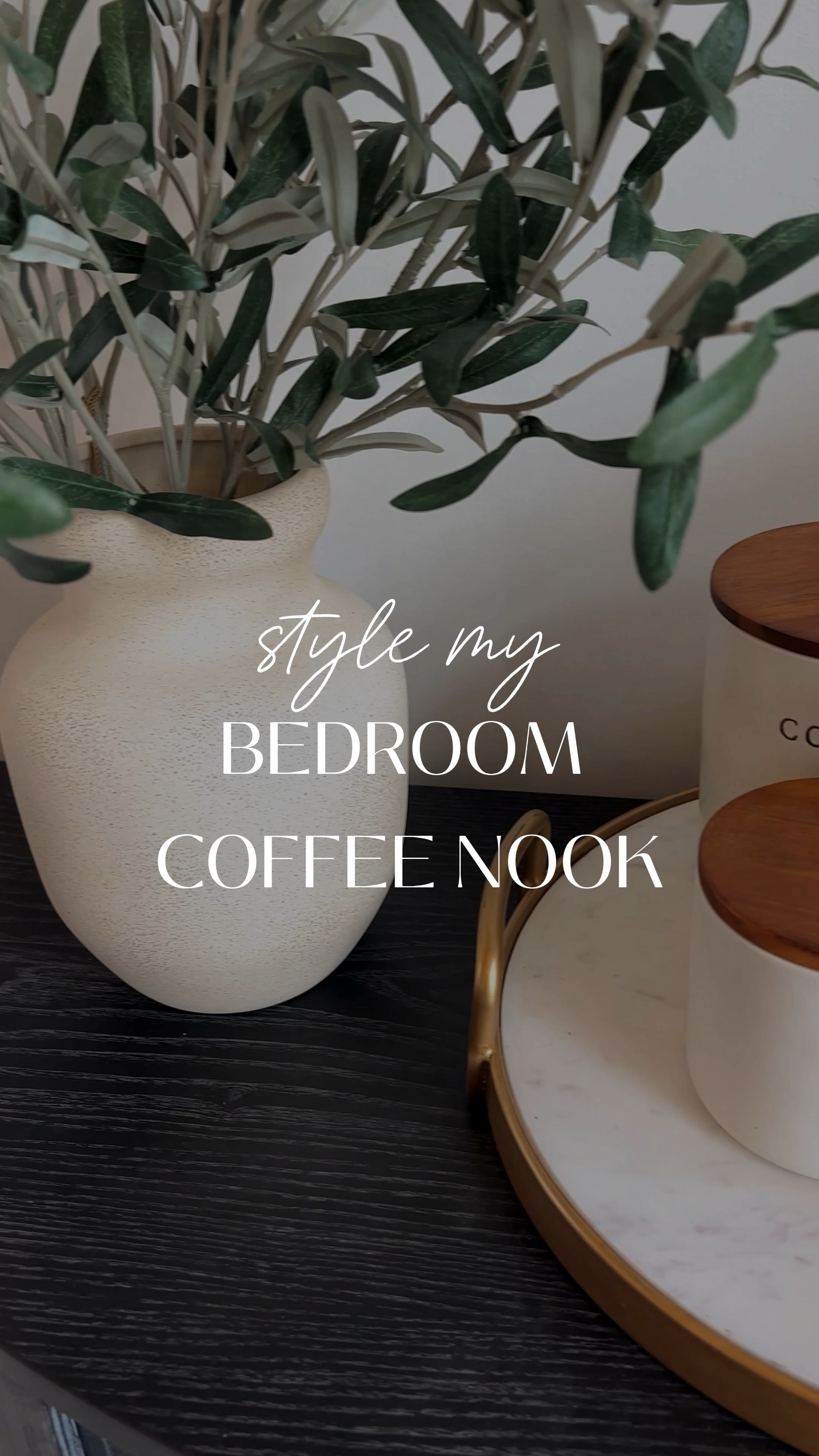 Bedroom Coffee nook 🤍

Target home style
Target home
Coffee canister
Tea canister 
Olive leaf vase 
Marble and gold tray 
Nespresso machine 
Blanket basket 
Coffee nook 
Bedroom coffee 
Cup of coffee 
Ceramic mugs 
White mugs
White and black coffee bar
Coffee bar 


#LTKHome #LTKVideo
