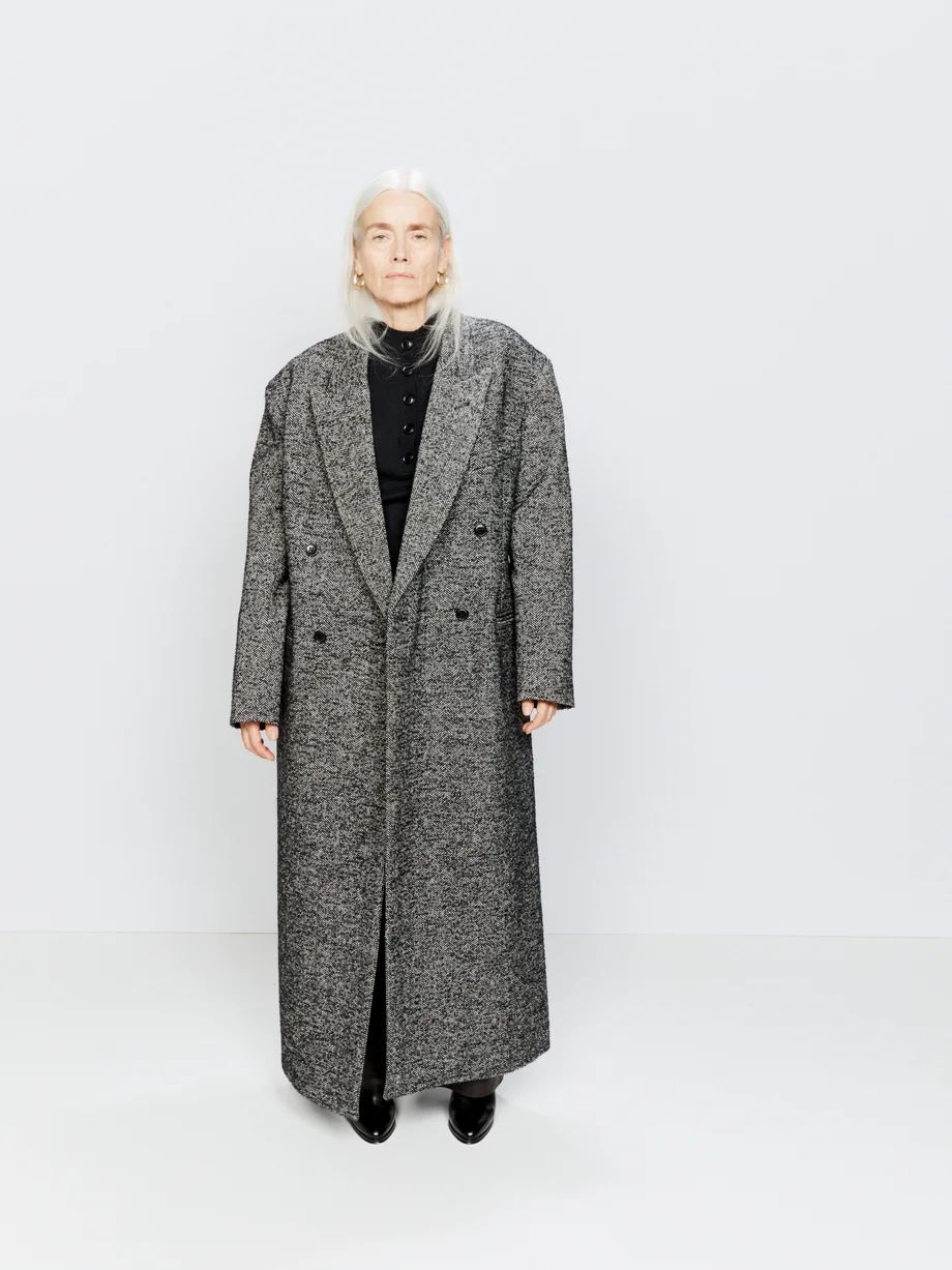 Exaggerated shoulder wool-blend tux coat | Raey | Matches (UK)