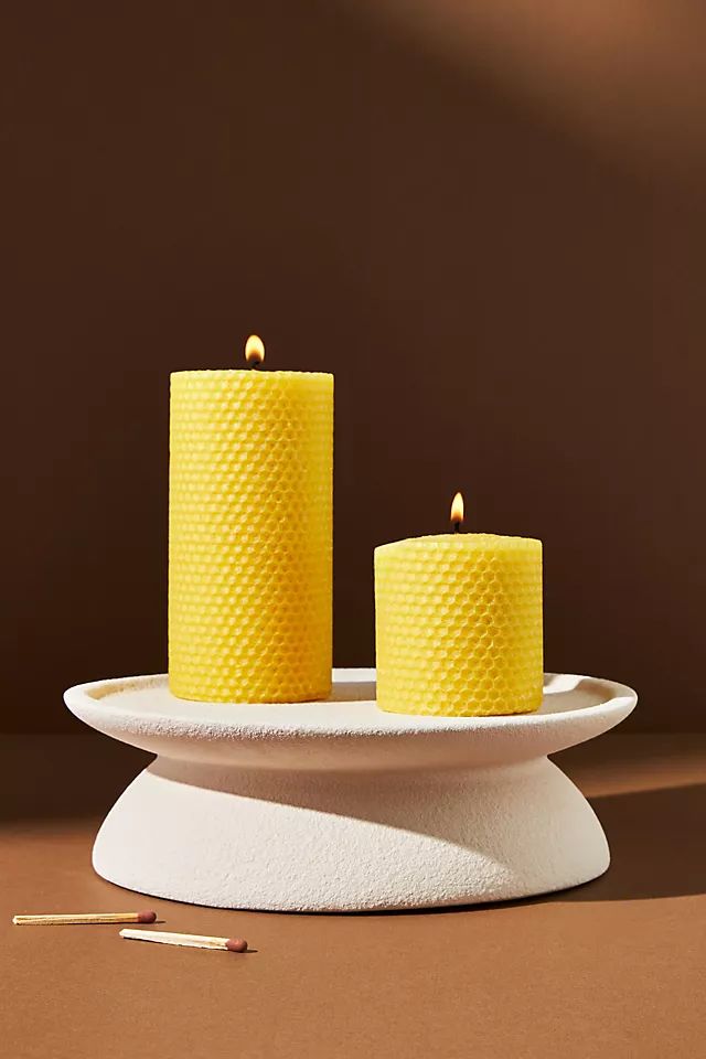 Terra Footed Candle Tray | Anthropologie (US)