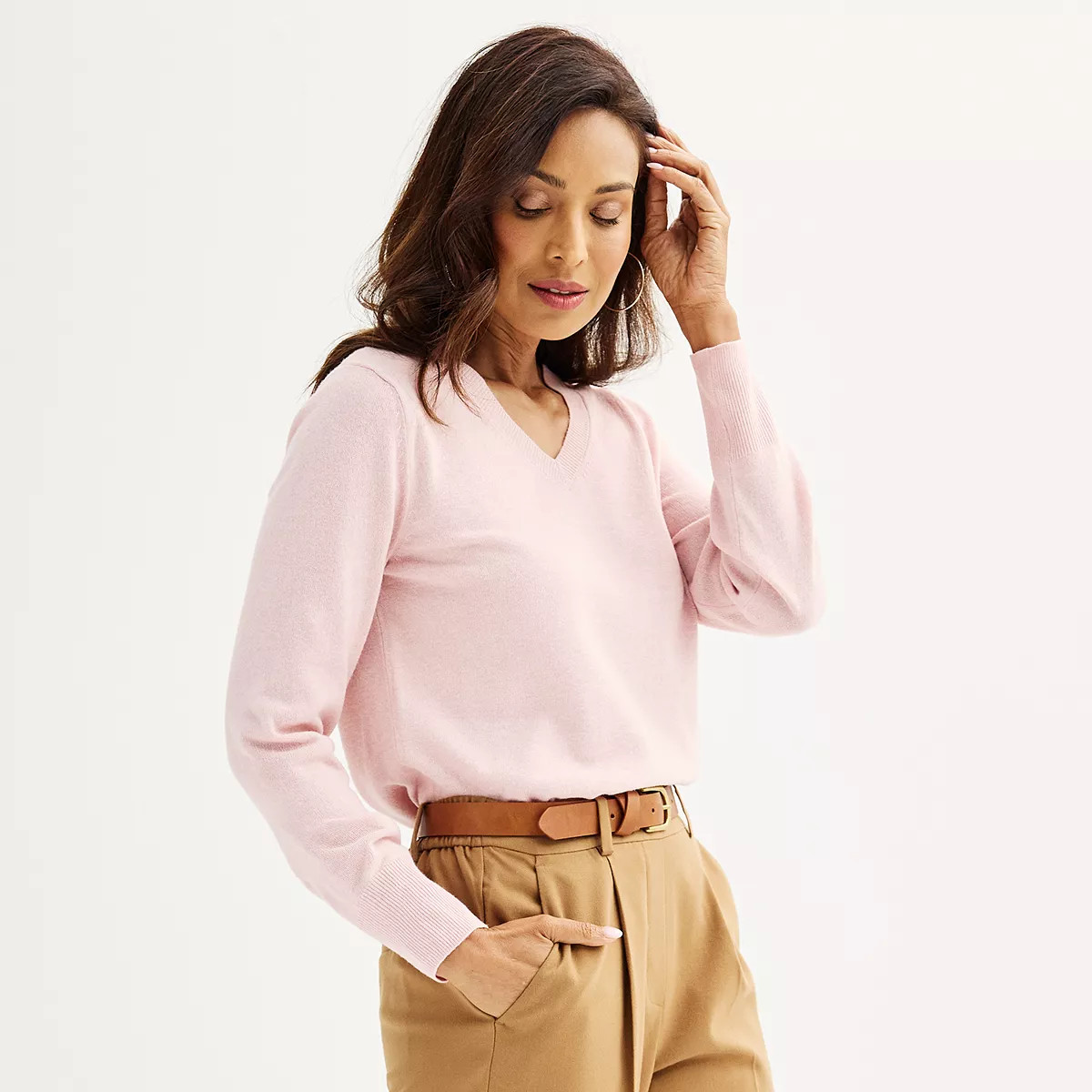 Women's Croft & Barrow® The Extra Soft V-Neck Sweater | Kohl's