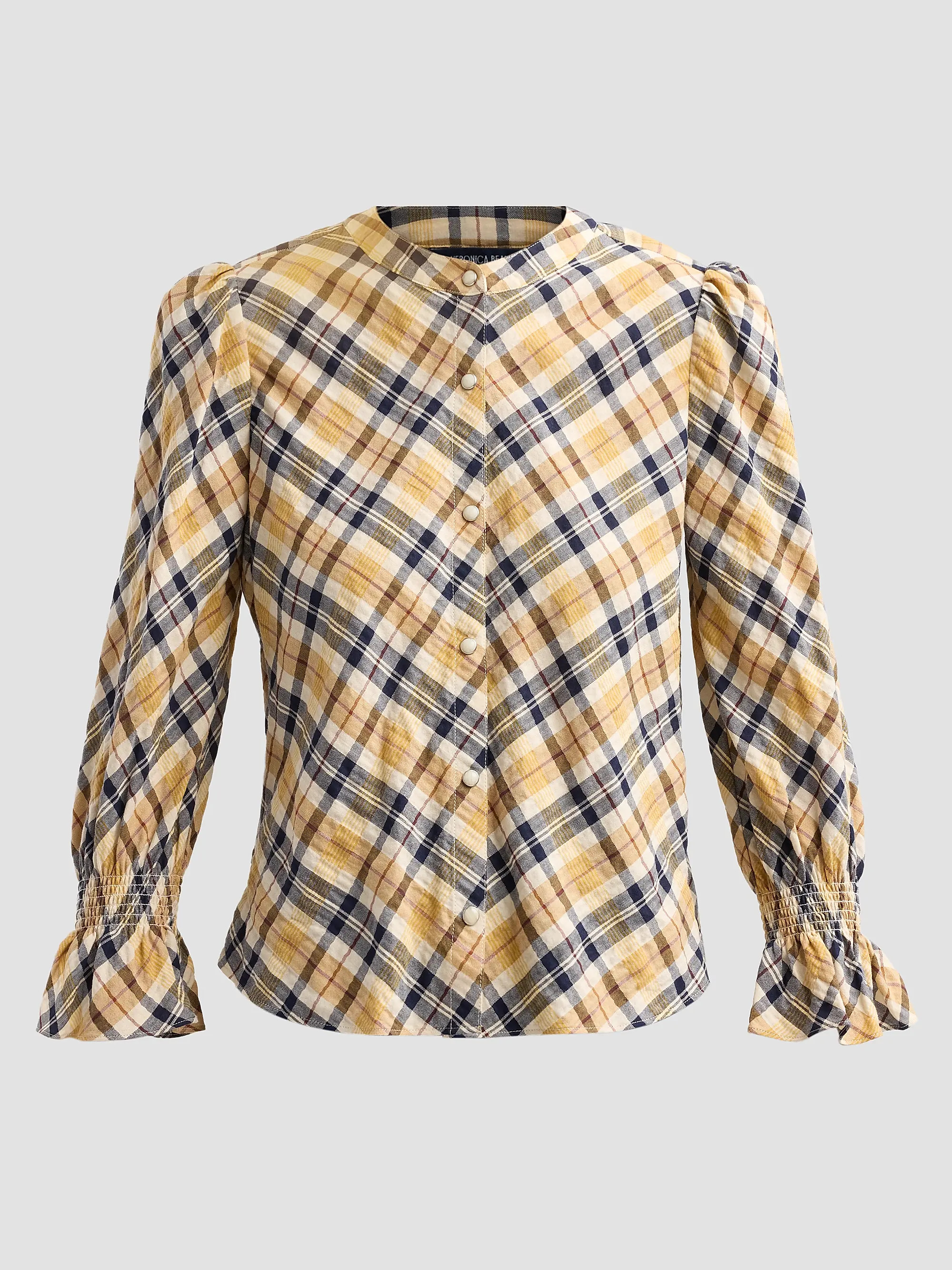 Ashlynn Plaid Cotton-Blend Blouse | Saks Fifth Avenue