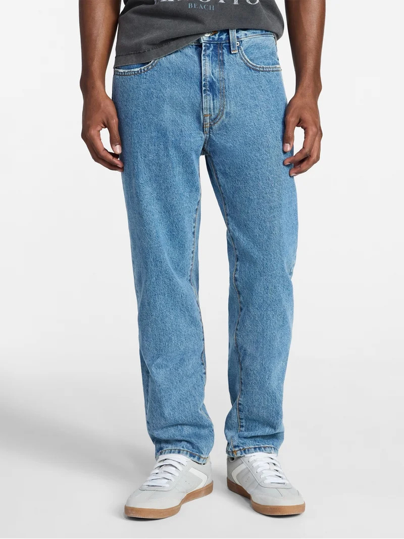 No Boundaries Vintage Straight Fit Cotton Jeans, Men's Waist Sizes 28x30-40x32 | Walmart (US)