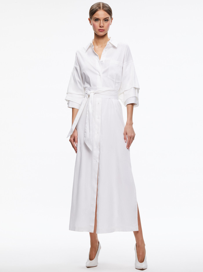 TANIKA BUTTON FRONT MAXI DRESS | Alice + Olivia