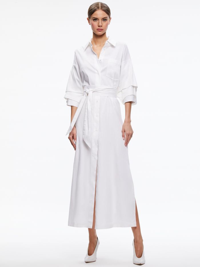 TANIKA BUTTON FRONT MAXI DRESS | Alice + Olivia