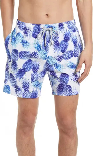 Vintage Summer Pineapple Seersucker Swim Trunks | Nordstrom | Nordstrom