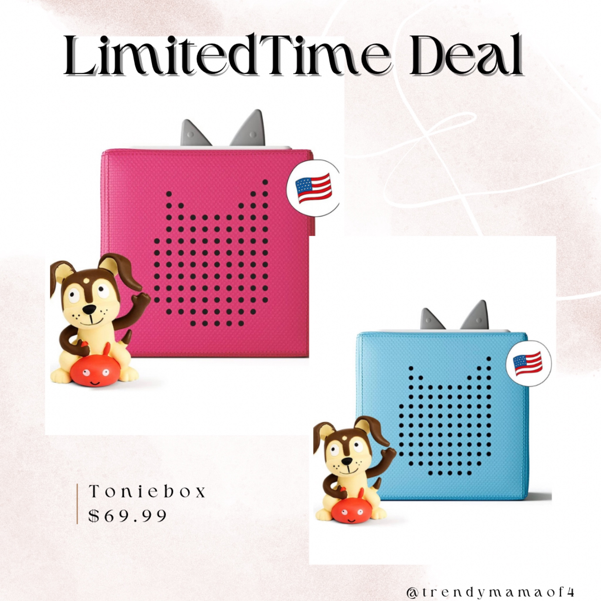 Limited Time Deal
Toniebox
#toniebox #giftsforkids #kidsgiftideas

#LTKkids #LTKsalealert #LTKGiftGuide