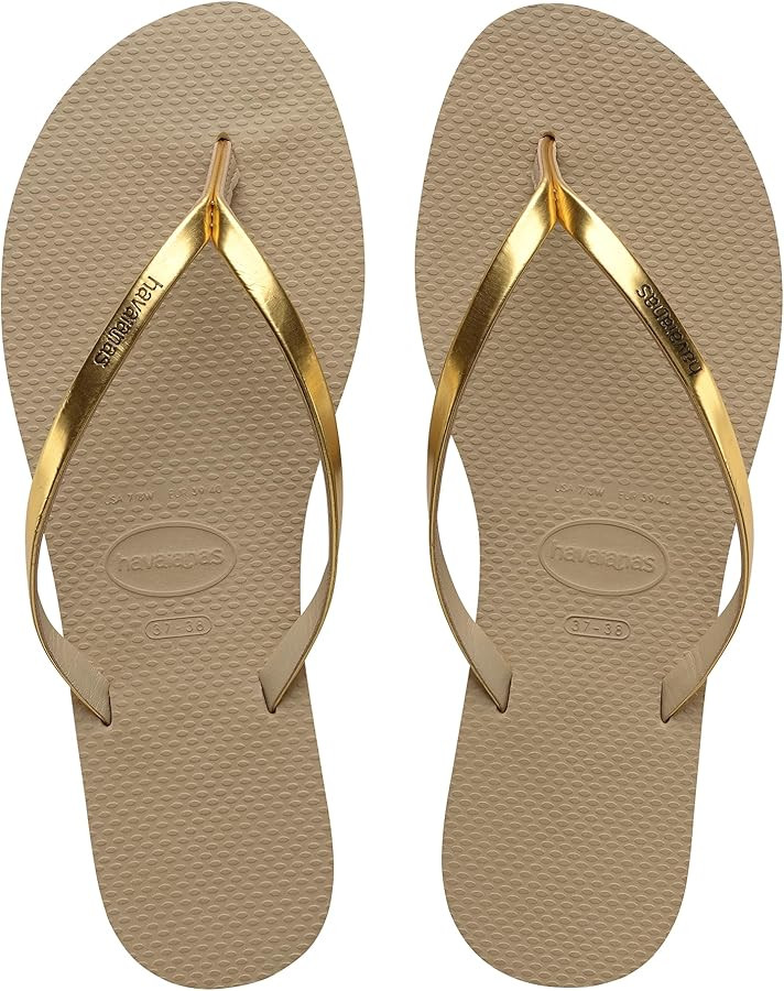 Havaianas - You Metallic, Comfortable, Elegant, and Versatile Sandals, Thin Metallic Straps, Smal... | Amazon (UK)