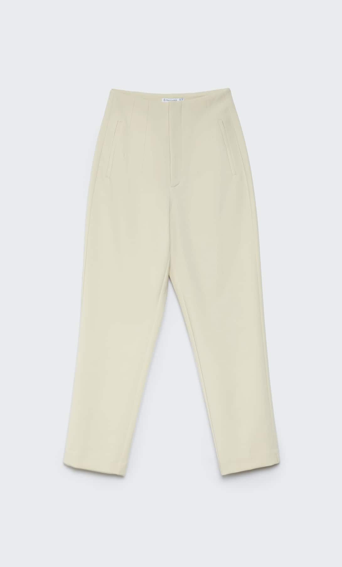 Darted smart trousers - Women's fashion | Stradivarius United Kingdom | Stradivarius (UK)