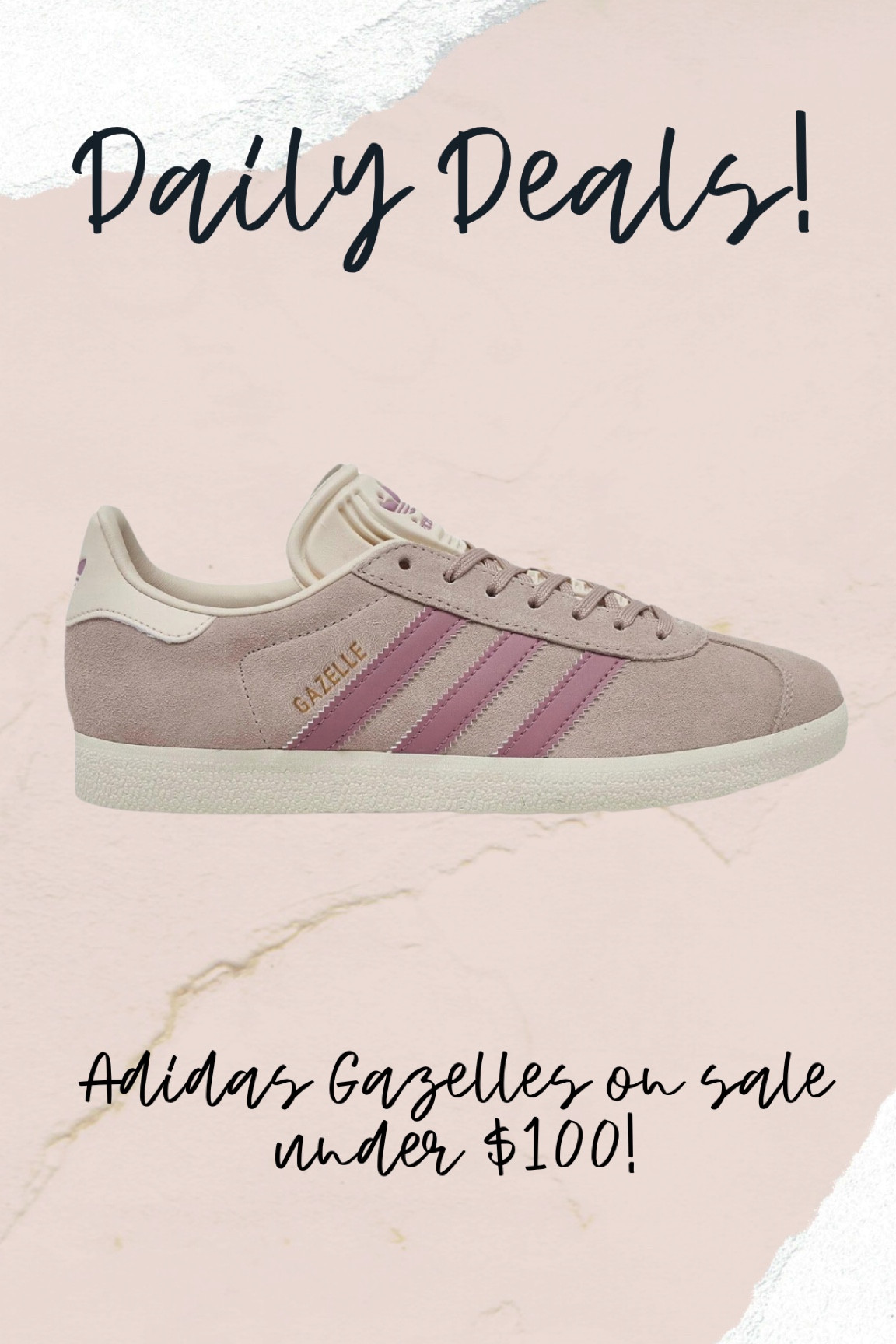 Adidas Gazelle 

#LTKShoeCrush #LTKFindsUnder100 #LTKSaleAlert