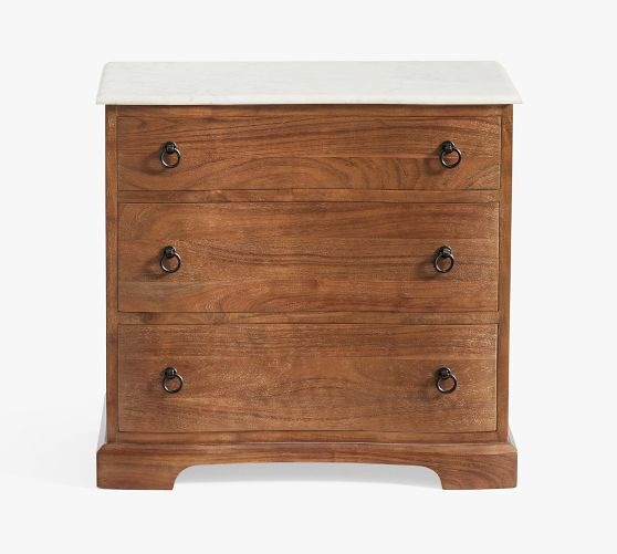 Scarlett Marble Nightstand (28") | Pottery Barn (US)