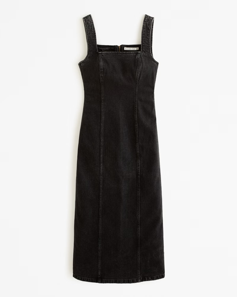 Denim Midi Dress | Abercrombie & Fitch (US)