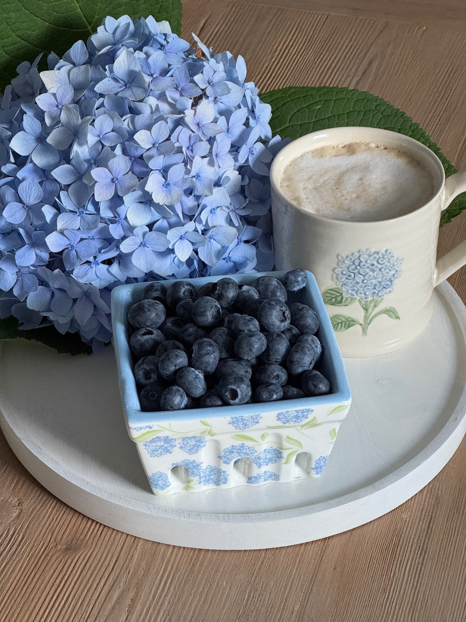 Hydrangea mug, hydrangea decor

Blue hydrangea berry crate is from the brand Two’s Company 

#LTKHome #LTKFindsUnder50