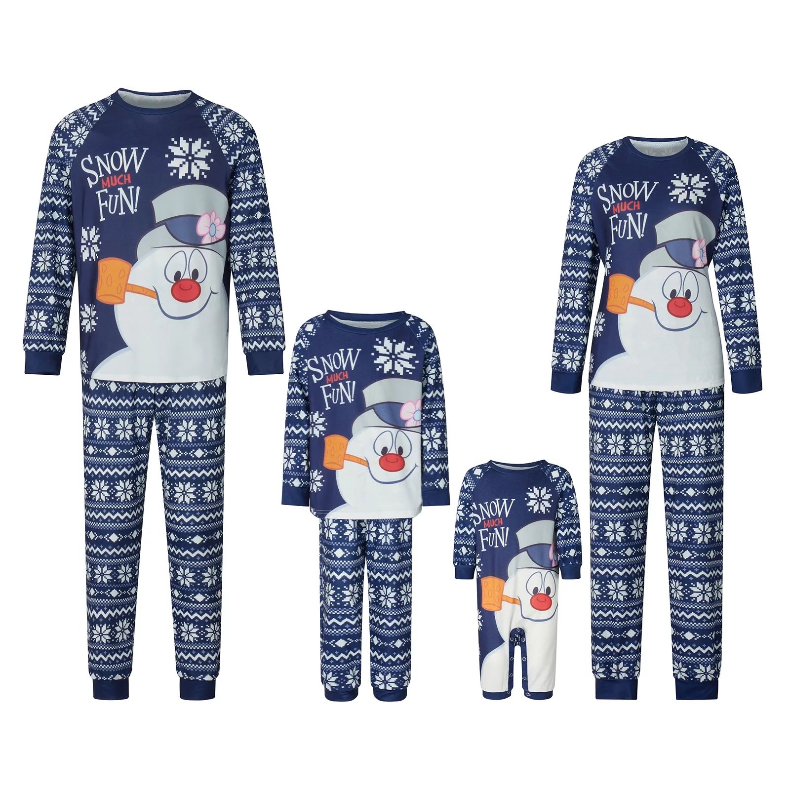 Christmas Pajamas for Family PJS Matching Sets Cotton Two Piece Pajamas Sets Top and Pants Funny ... | Walmart (US)