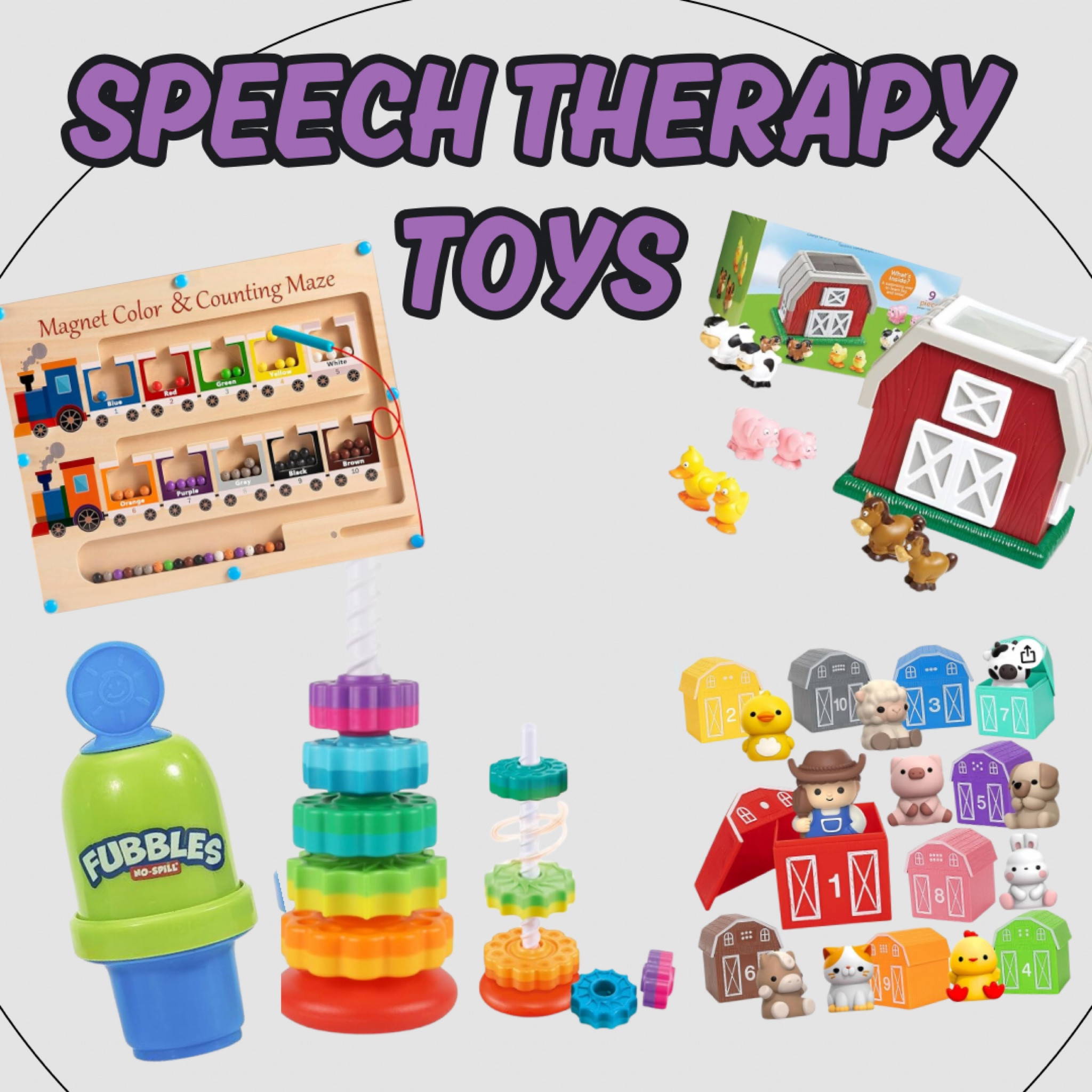 These are the toys our speech therapist uses during my toddlers session. They have become favorites and encourage her so much!

#LTKBaby #LTKKids #LTKFamily