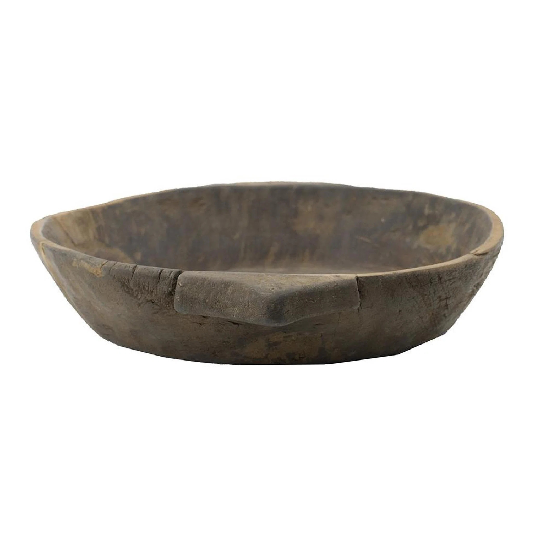 Delune Wood Decorative Bowl in Brown | Wayfair North America