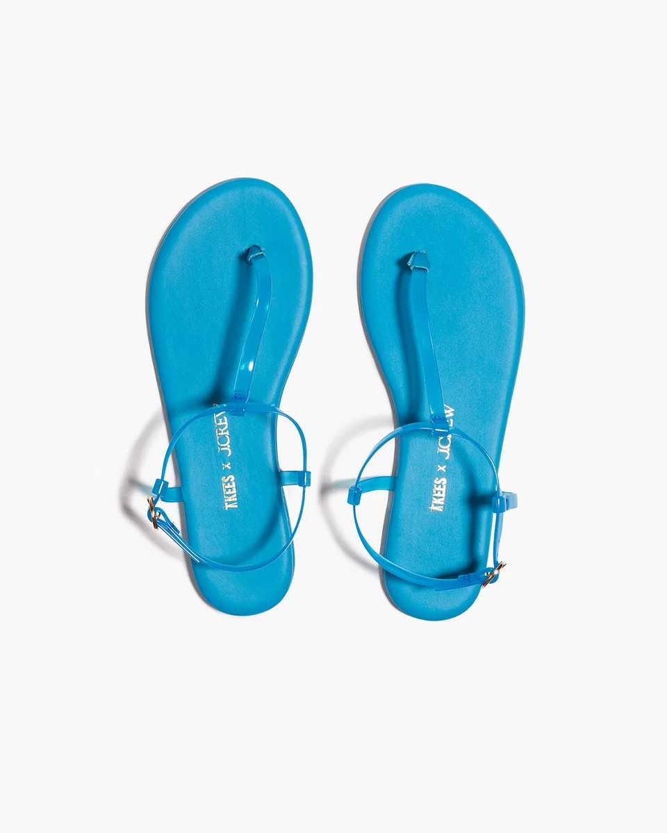 TKEES x J.Crew - our collaboration for our most sought-after sandal, the Mariana Clear in Mallorc... | TKEES