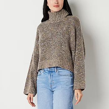 a.n.a Womens Turtleneck Long Sleeve Pullover Sweater | JCPenney