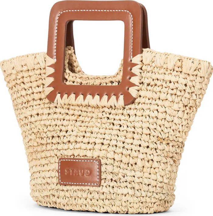 Shirley Raffia Mini Bucket Bag | Nordstrom
