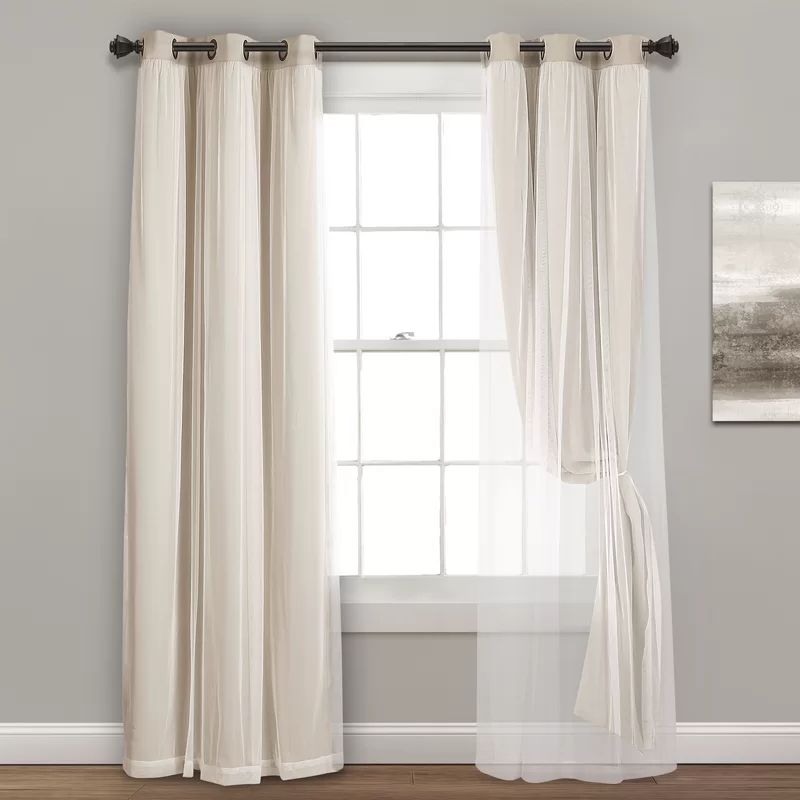 Busselton Solid Blackout Thermal Grommet Curtain Panels (Set of 2) | Wayfair North America