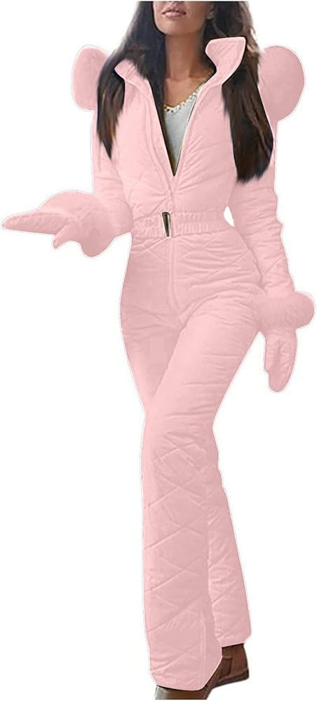ZEFOTIM Womens Winter Onesies Ski Jumpsuits Outdoor Sports Waterproof Snowsuit Windproof Hooded S... | Amazon (US)