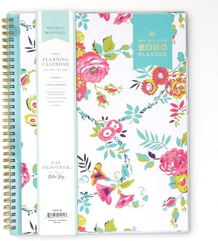 Blue Sky Day Designer 2026 Weekly and Monthly Planner Calendar, January 2026 - December 2026, 8.5... | Amazon (US)