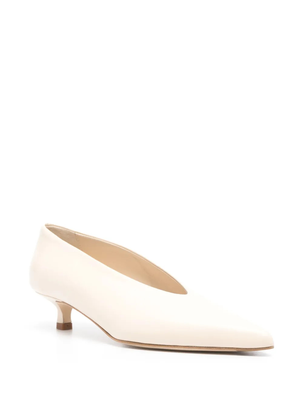Aeyde Clara 45mm Leather Pumps - Farfetch | Farfetch Global